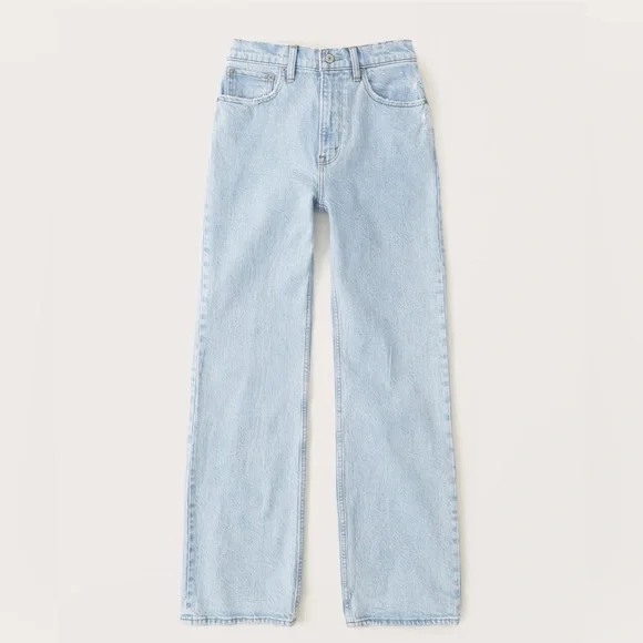 Abercrombie High Rise 90s Relaxed Jean xshort size 24 - Picture 1 of 7